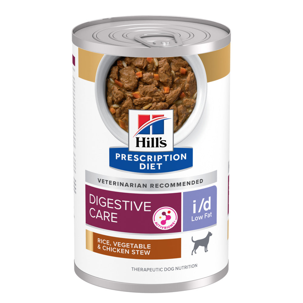 Hill's Prescription Diet i/d Low Fat Rice, Vegetable and Chicken Stew Dog Food 12.5oz