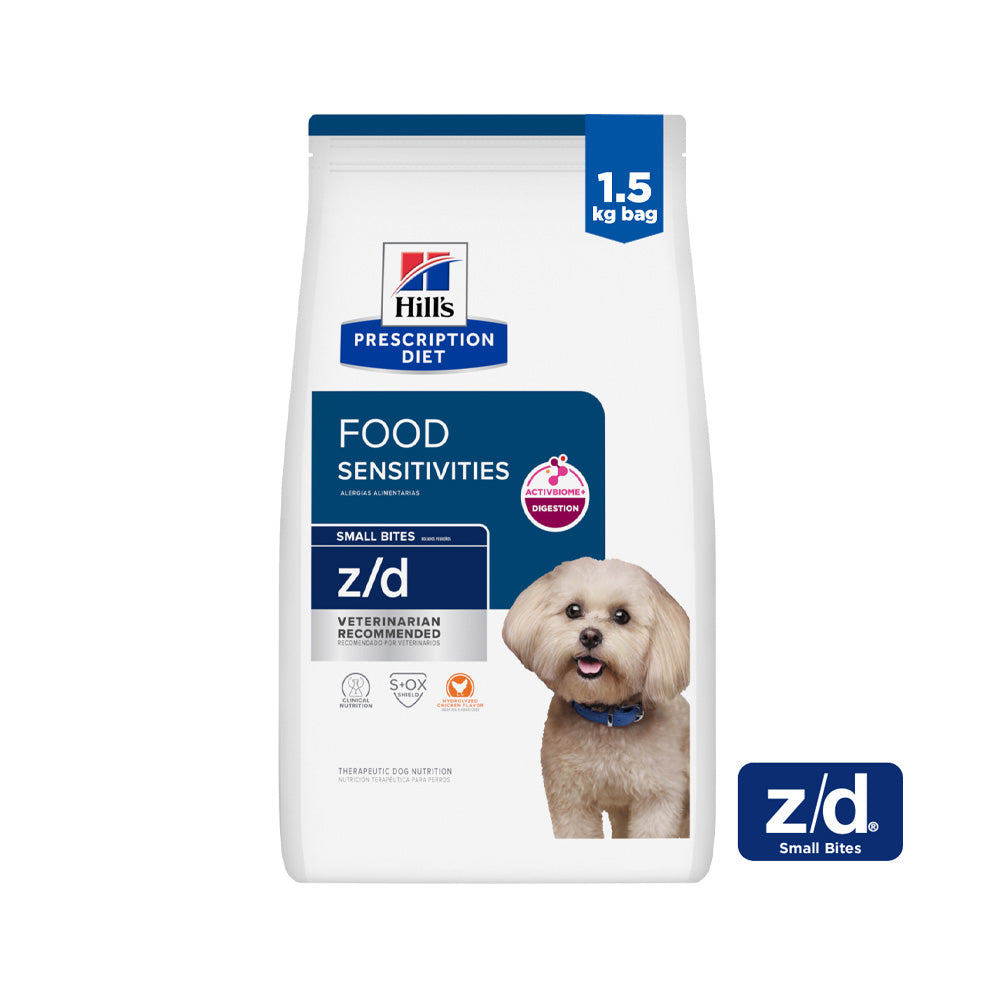 Hill's Prescription Diet z/d Small Bites Hydrolyzed Chicken Flavor Dog Food 1.5kg