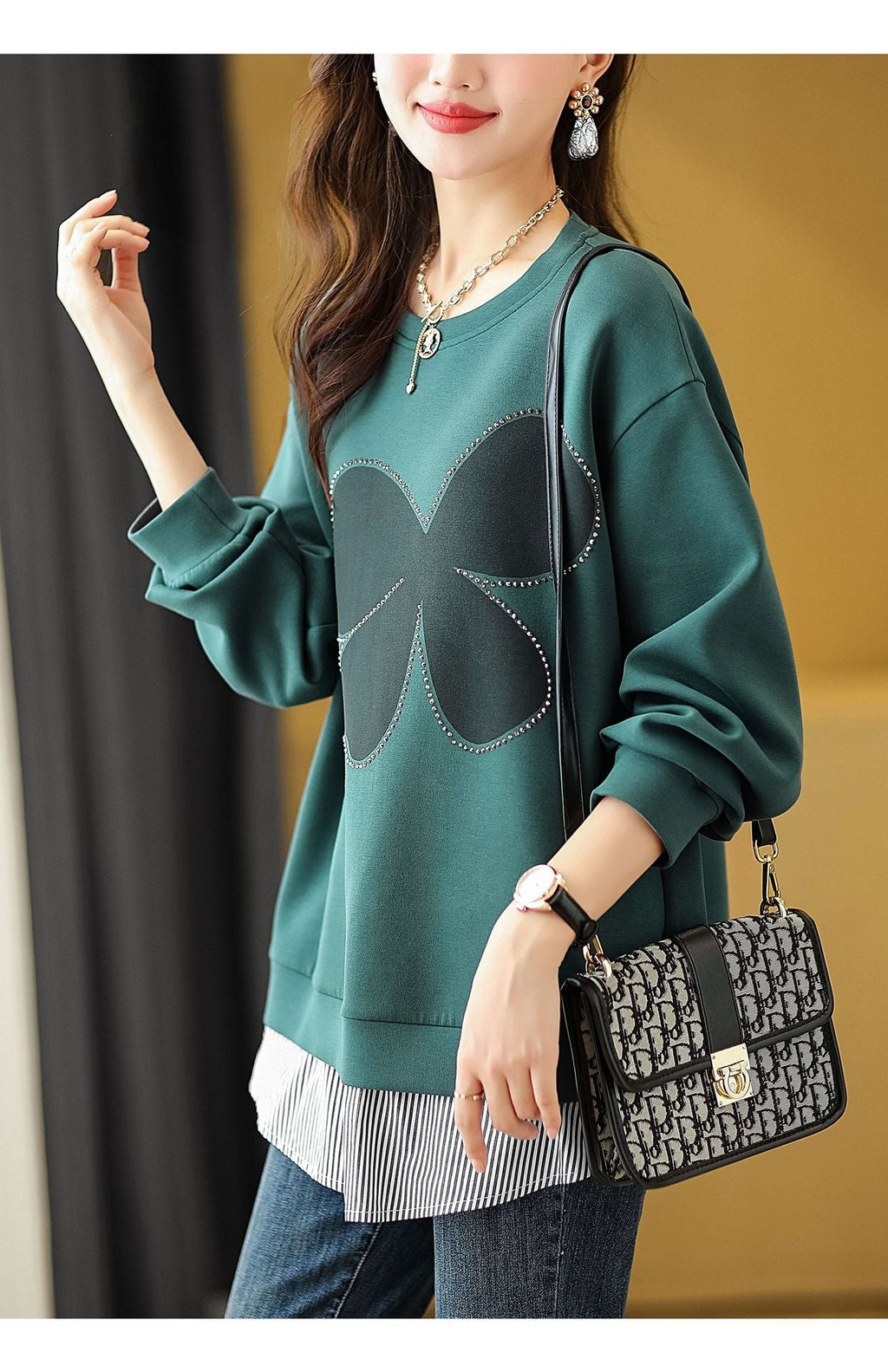 Plus Size Long Sleeved Sweater