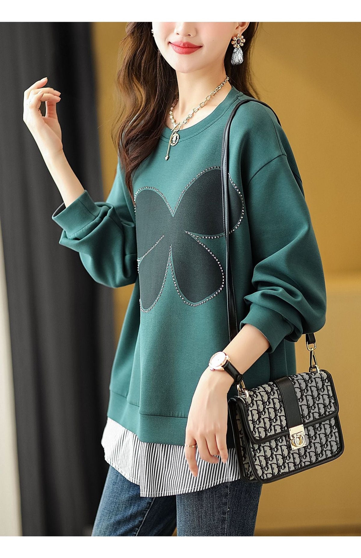 Plus Size Long Sleeved Sweater