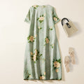 Plus Size Floral Cheongsam Shift Dress