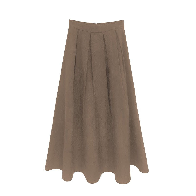 Plus Size Korean Pleat Midi Dress