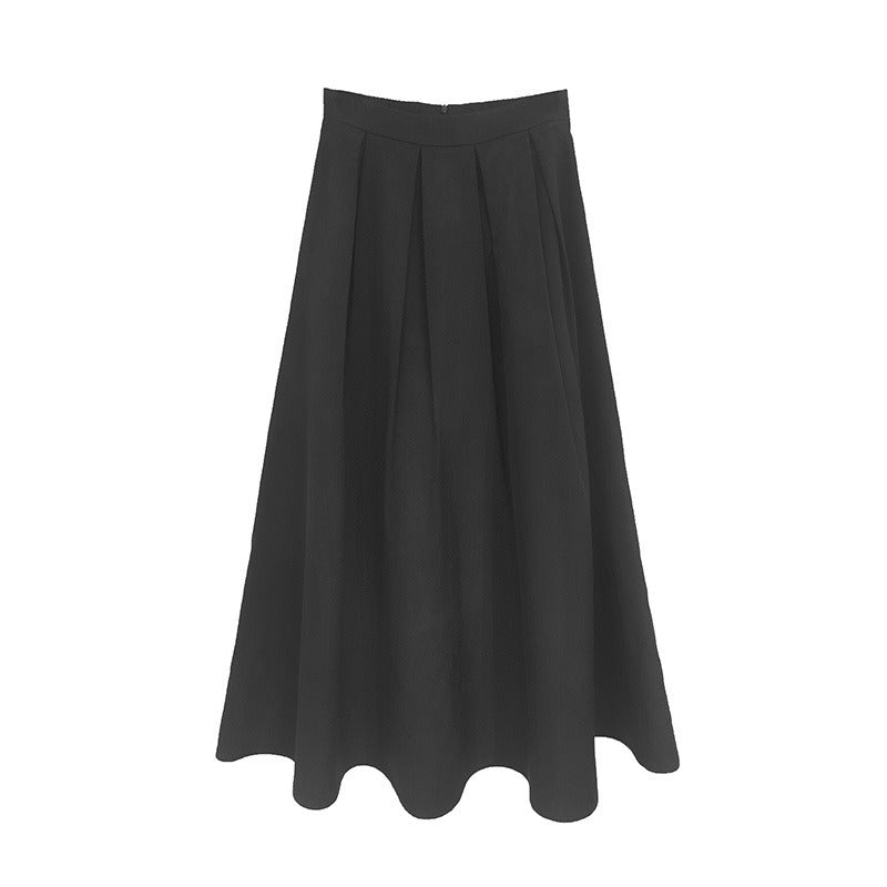 Plus Size Korean Pleat Midi Dress