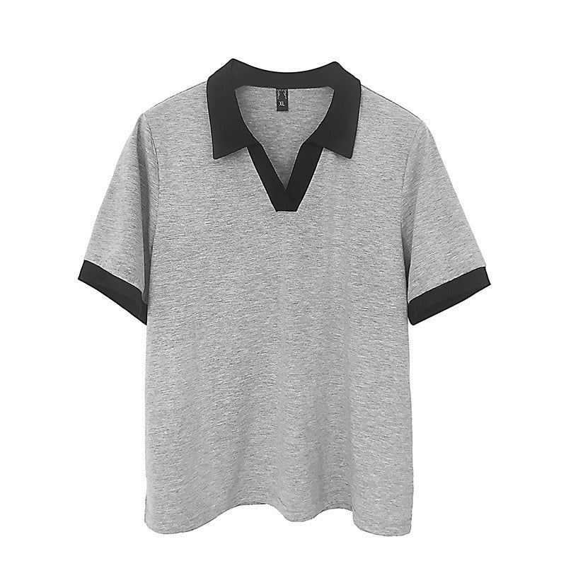 Plus Size Korean Grey T Shirt