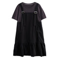 Plus Size Korean Mock 2 Piece Dress (EXTRA BIG SIZE)