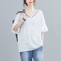 Plus Size Embroidery T Shirt (EXTRA BIG SIZE)