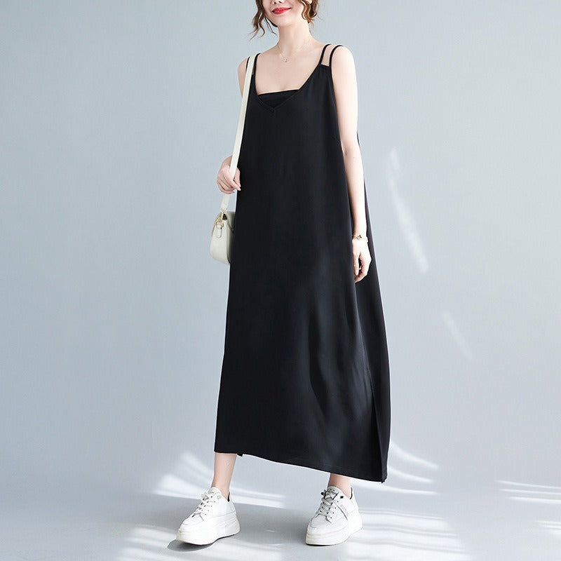 Plus Size Sleeveless Midi Dress (EXTRA BIG SIZE)