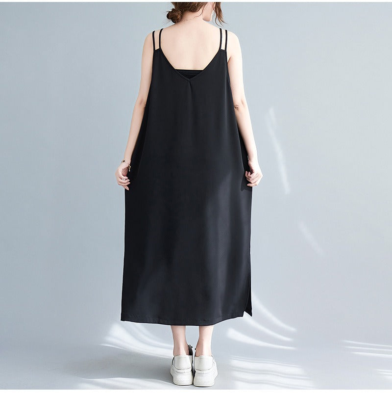 Plus Size Sleeveless Midi Dress (EXTRA BIG SIZE)