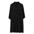 Plus Size Black Shirt Dress (EXTRA BIG SIZE)