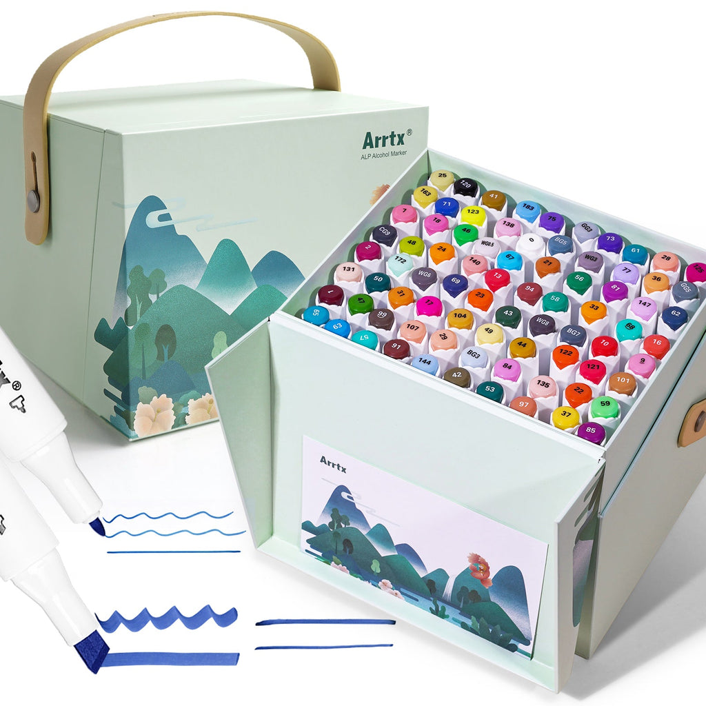 Arrtx 80A Alcohol Chisel and Bullet Marker Set