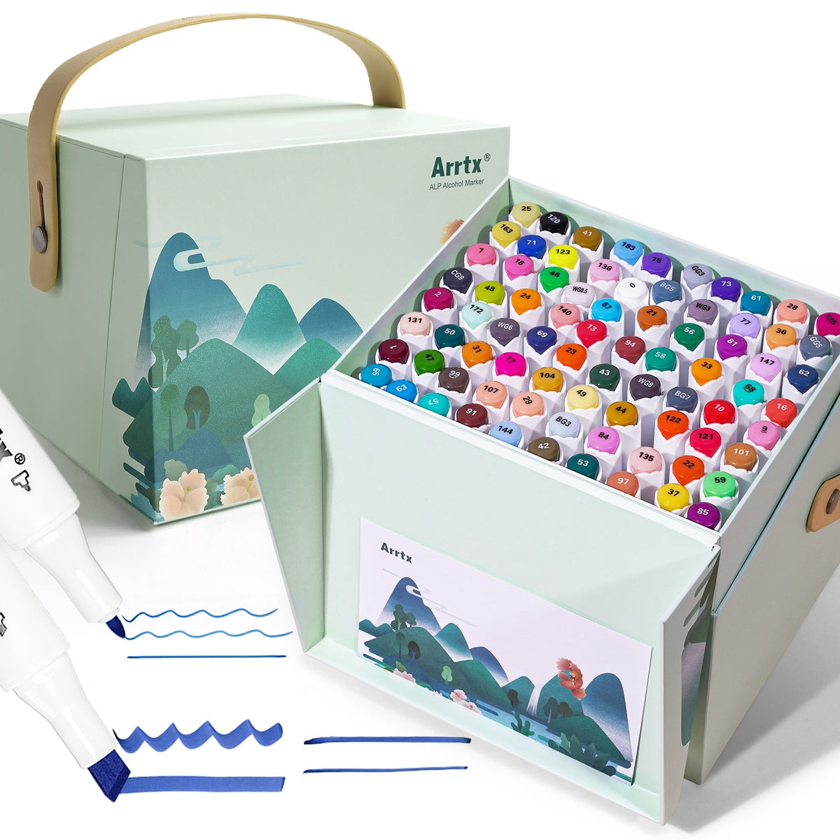 Arrtx 80A Alcohol Chisel and Bullet Marker Set