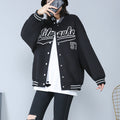 Plus Size Baseball Jacket