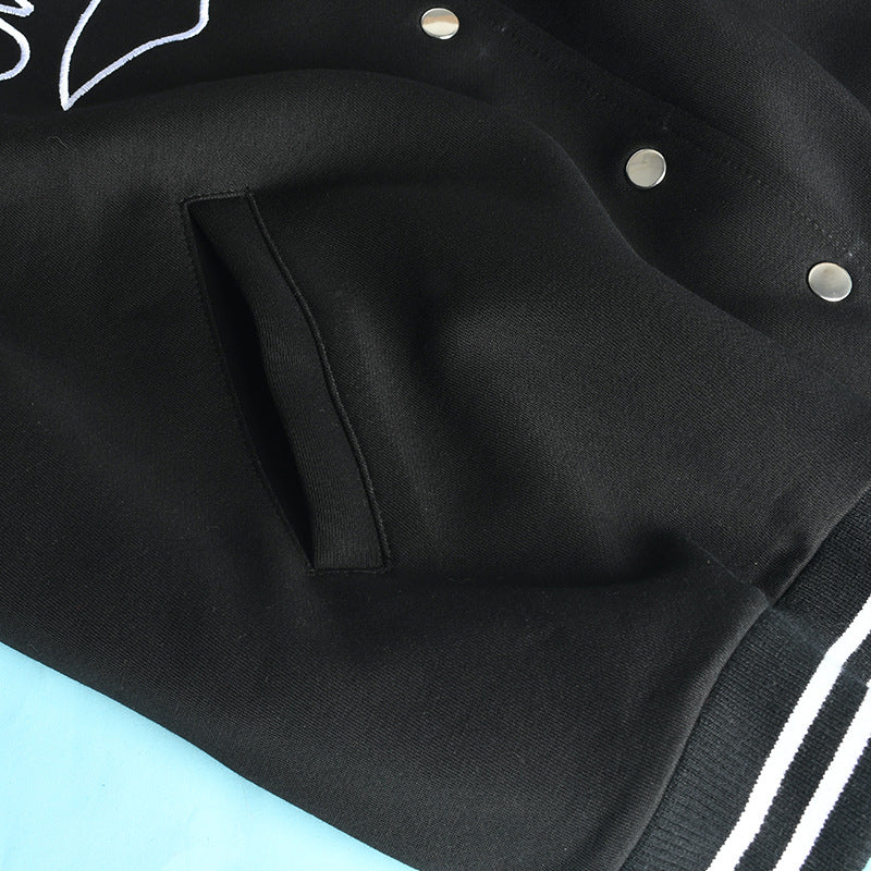 Plus Size Baseball Jacket