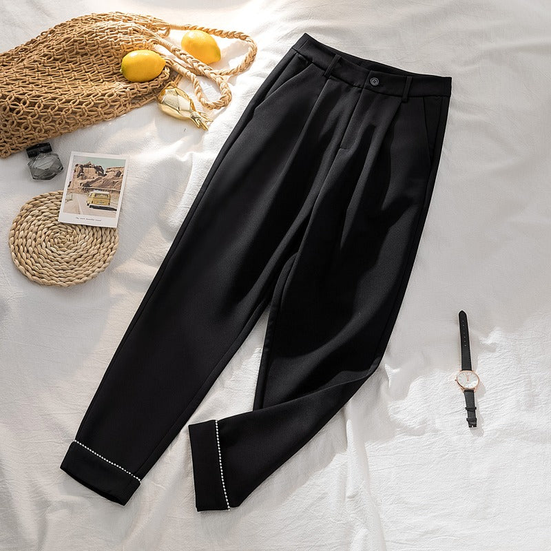 Plus Size Diamante Capri Pants