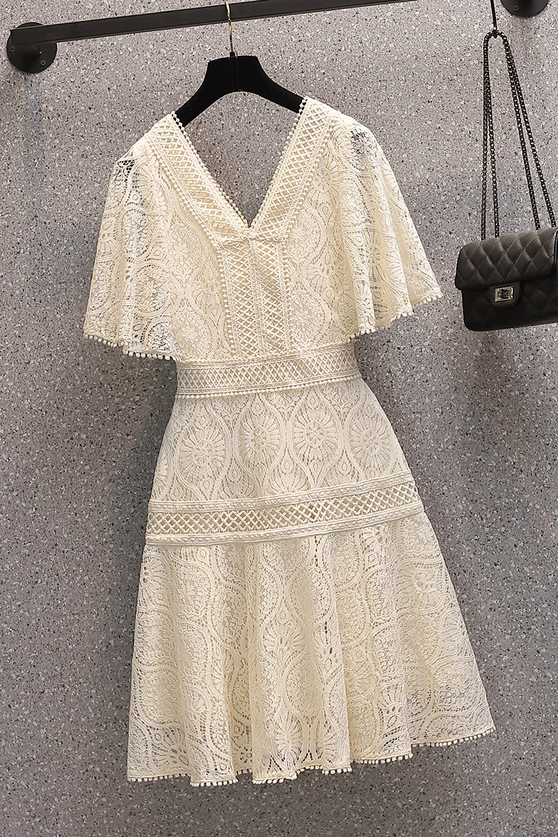 Plus Size Lace Swing Dress