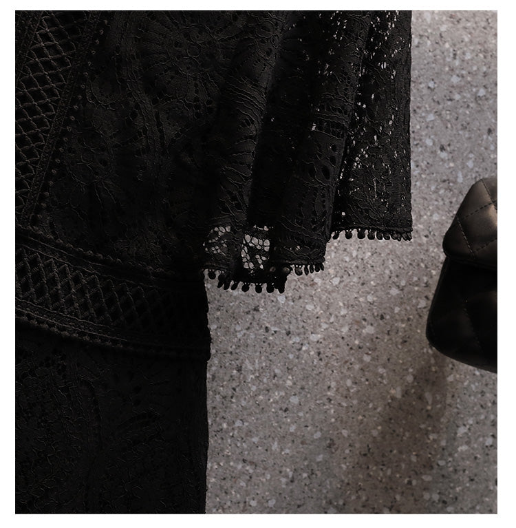 Plus Size Lace Swing Dress