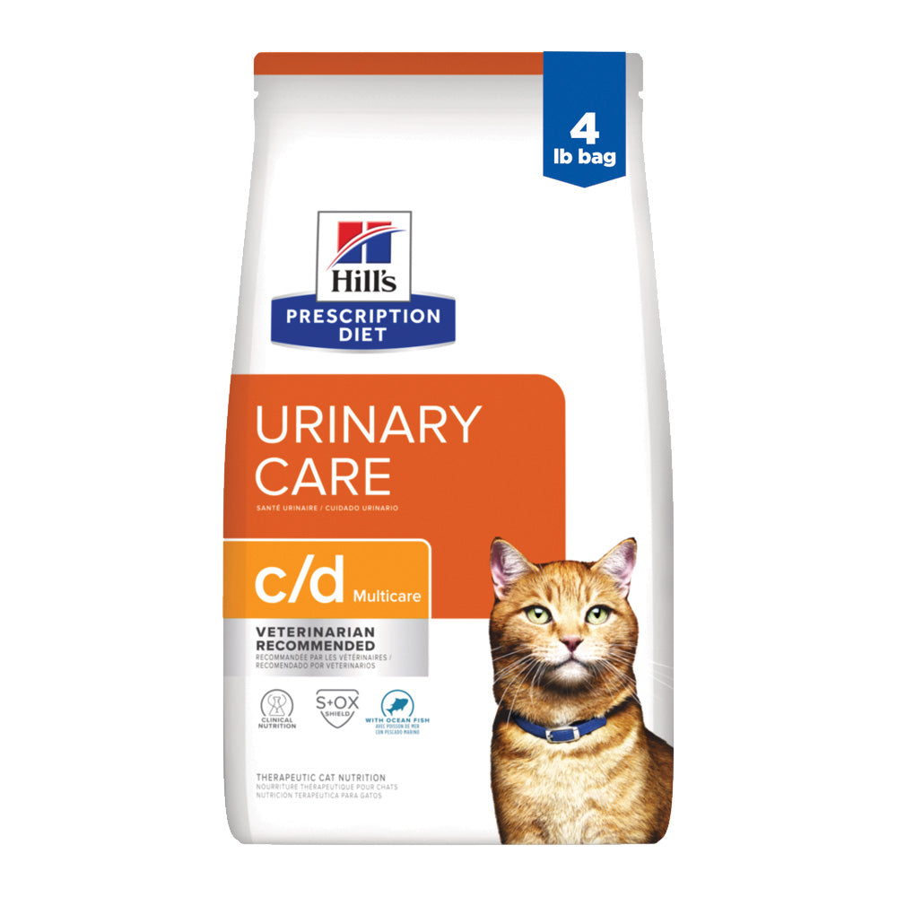 Hill's Prescription Diet c/d Multicare Urinary Care with Ocean Fish Dry Cat Food 4lb