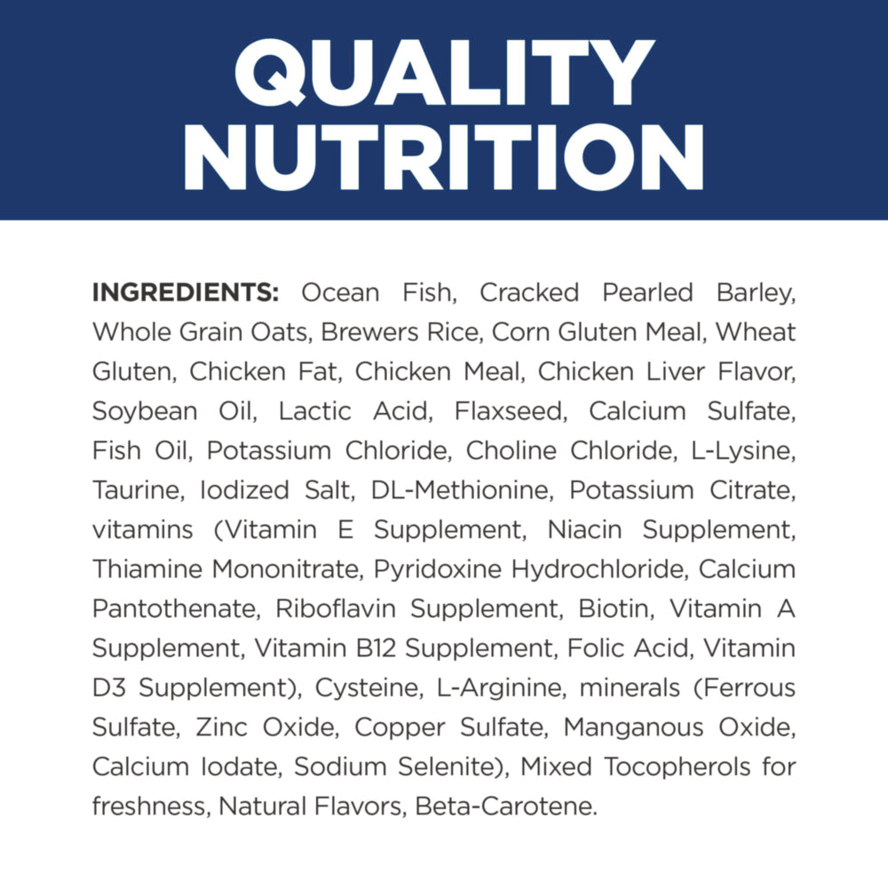 Hill's Prescription Diet c/d Multicare Urinary Care with Ocean Fish Dry Cat Food 4lb