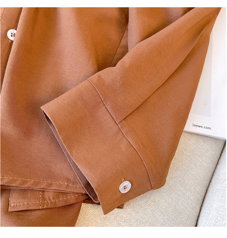 Plus Size Irregular Long Sleeve Shirt