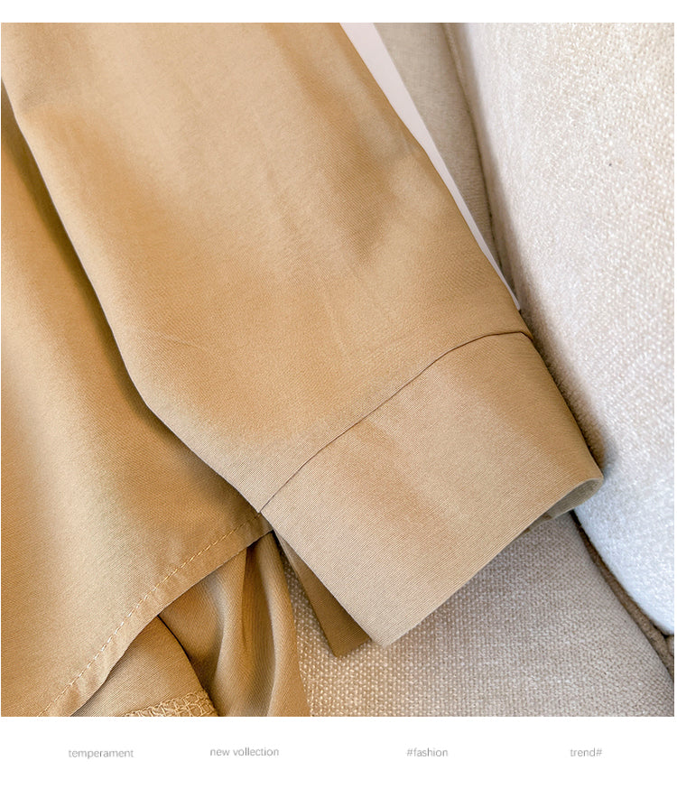 Plus Size Irregular Long Sleeve Shirt