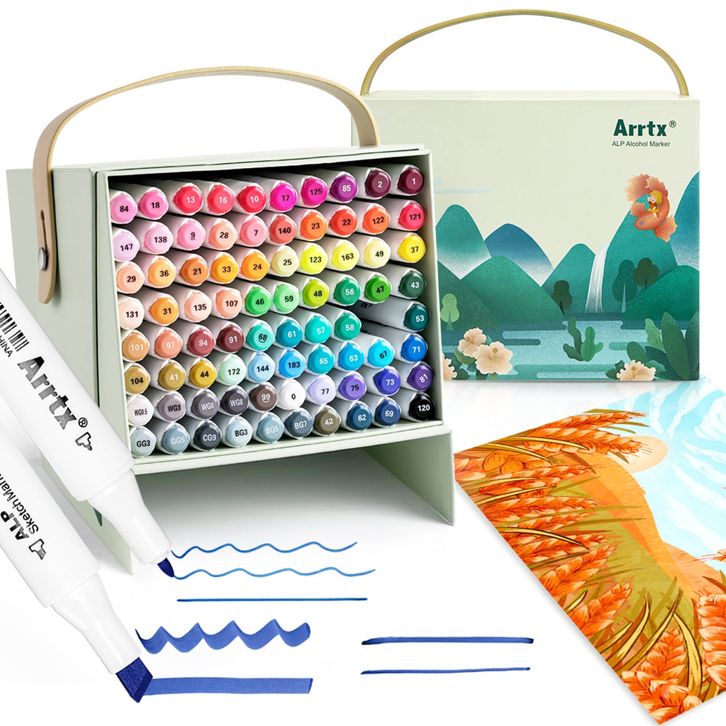 Arrtx 80A Alcohol Chisel and Bullet Marker Set