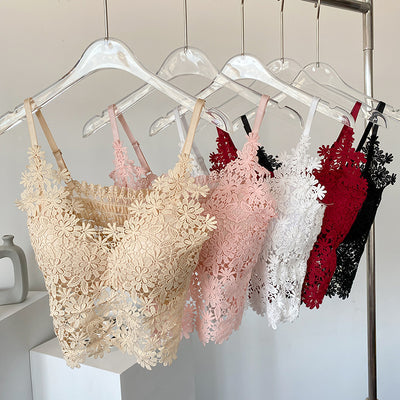 Plus Size Crochet Lace Bralette Top