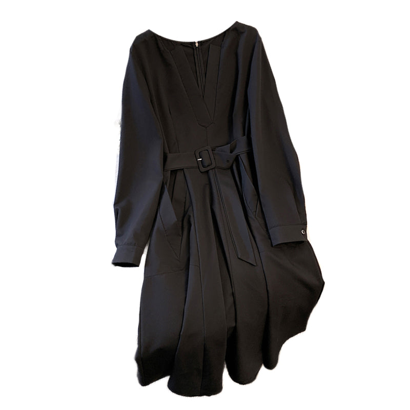 Plus Size V-neck French Dress