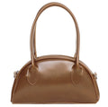 Mini Half-Moon Zip Handbag & Crossbody – Made in Korea (Black / Brown / Dark Brown)