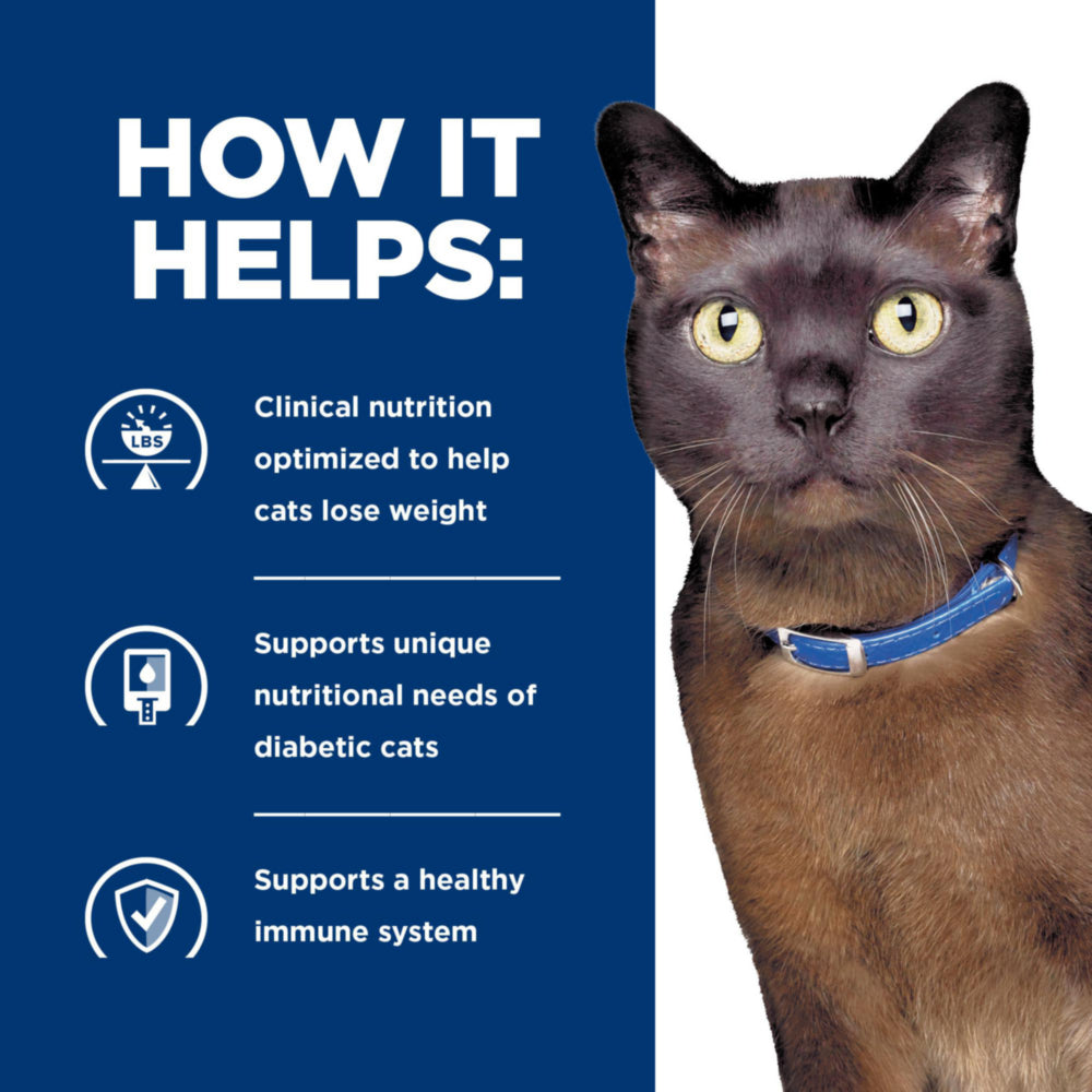 Hill's Prescription Diet m/d GlucoSupport with Chicken Cat Food 4lbs