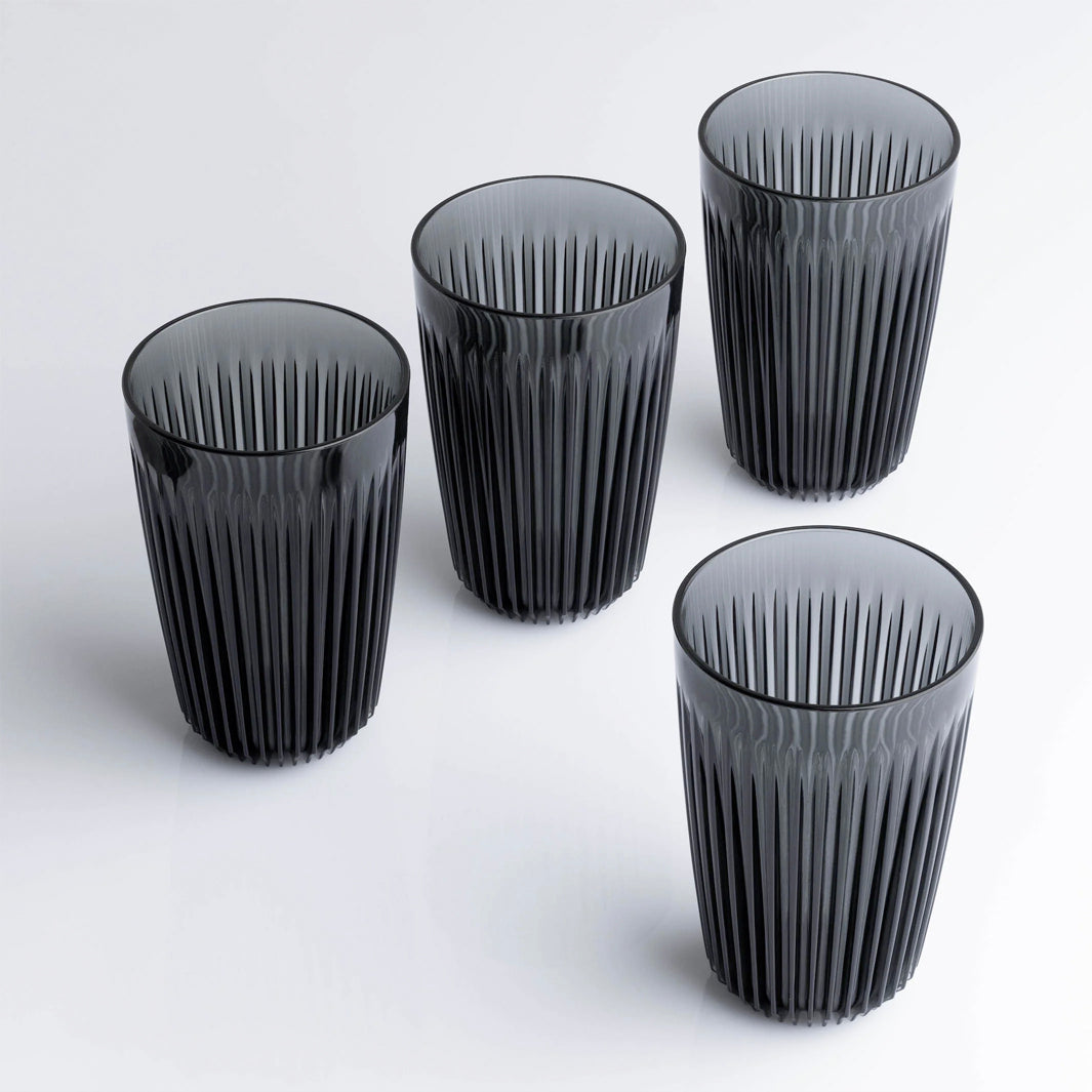 Huskee Renew 12oz Pack of 4 Coffee Cups [Smoke]