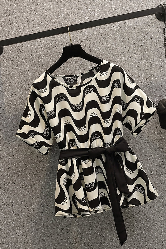 Plus Size French Chiffon Top