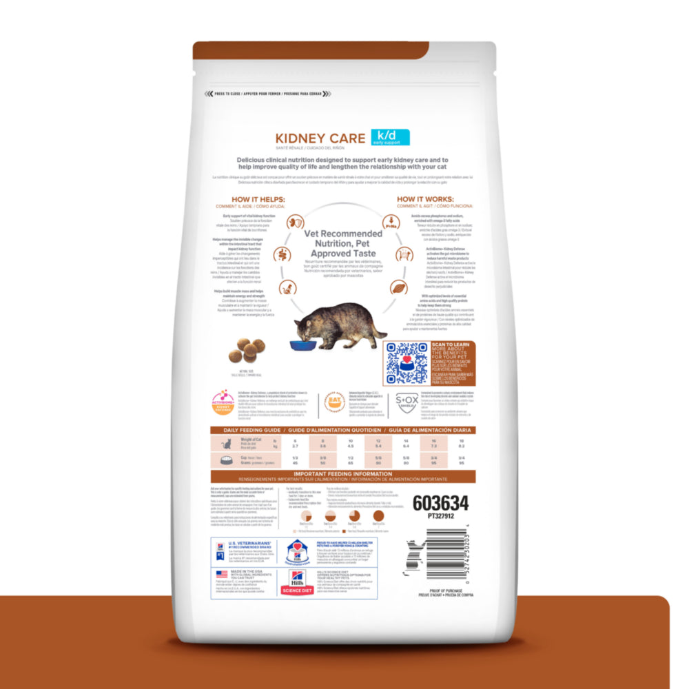 Hill's Prescription Diet k/d Early Support with Chicken Cat Food 4lbs