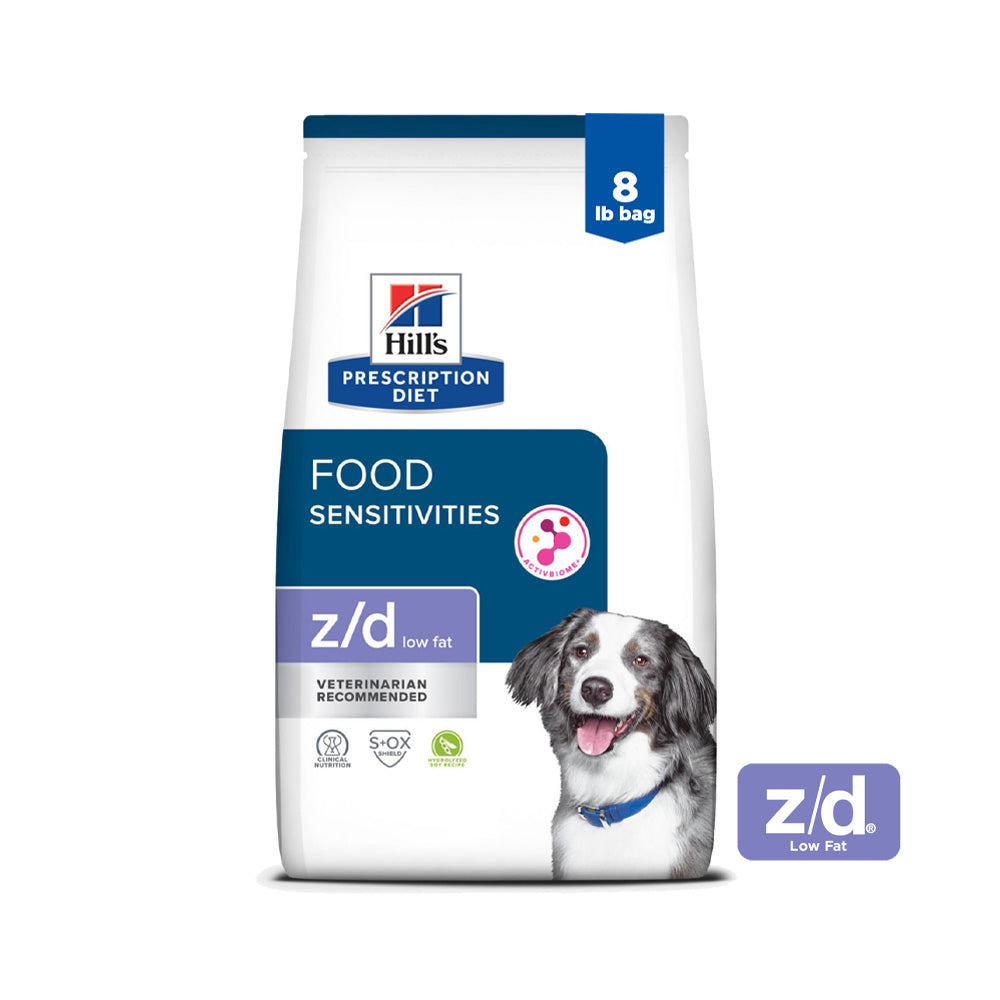 Hill's Prescription Diet z/d Low Fat Hydrolyzed Soy Recipe Dry Dog Food 8lbs
