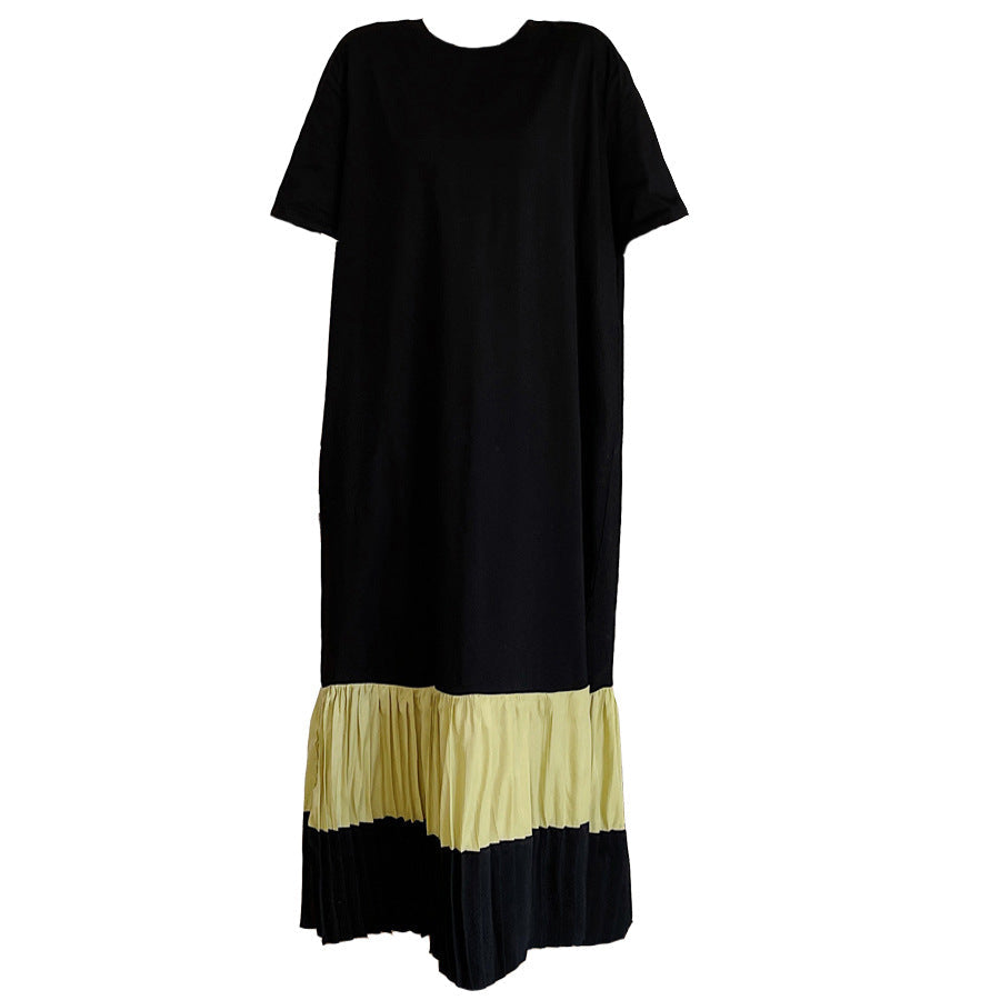 Plus Size Short-Sleeved Casual Dress