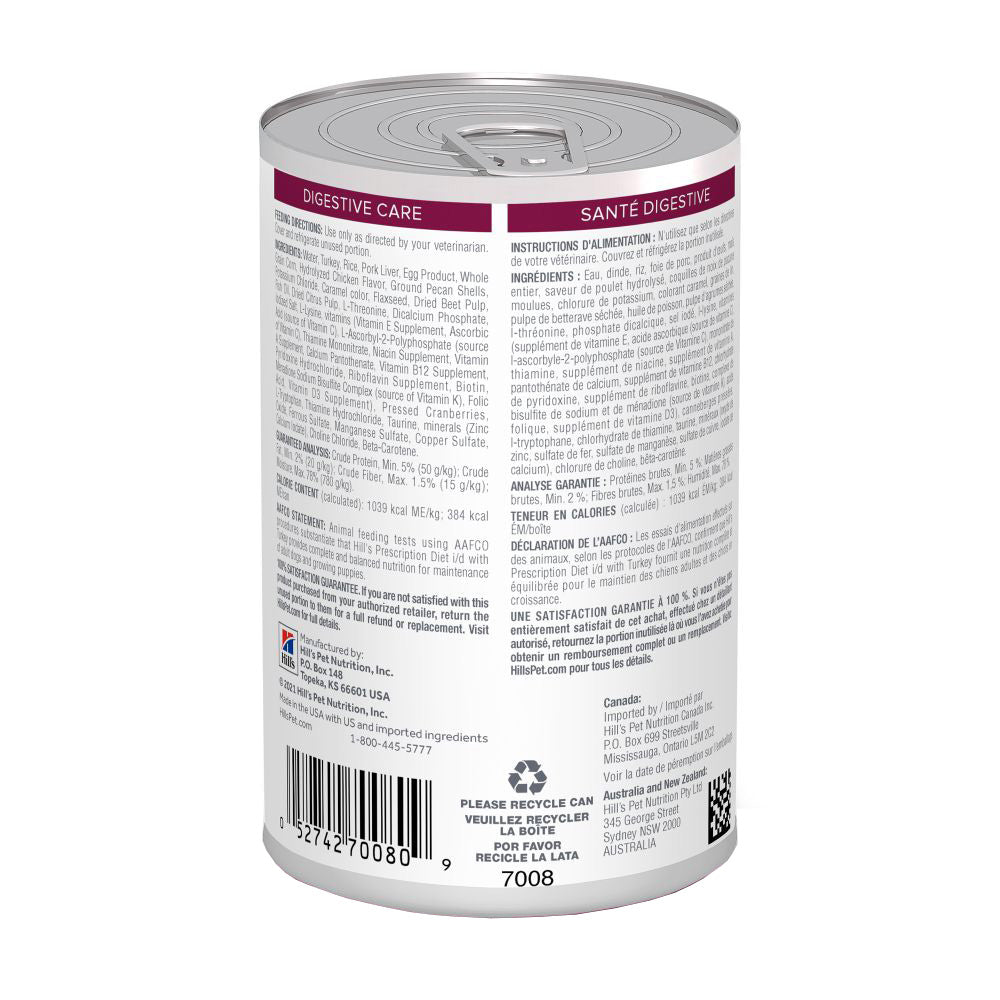 Hill's Prescription Diet i/d with Turkey Wet Dog Food 13oz