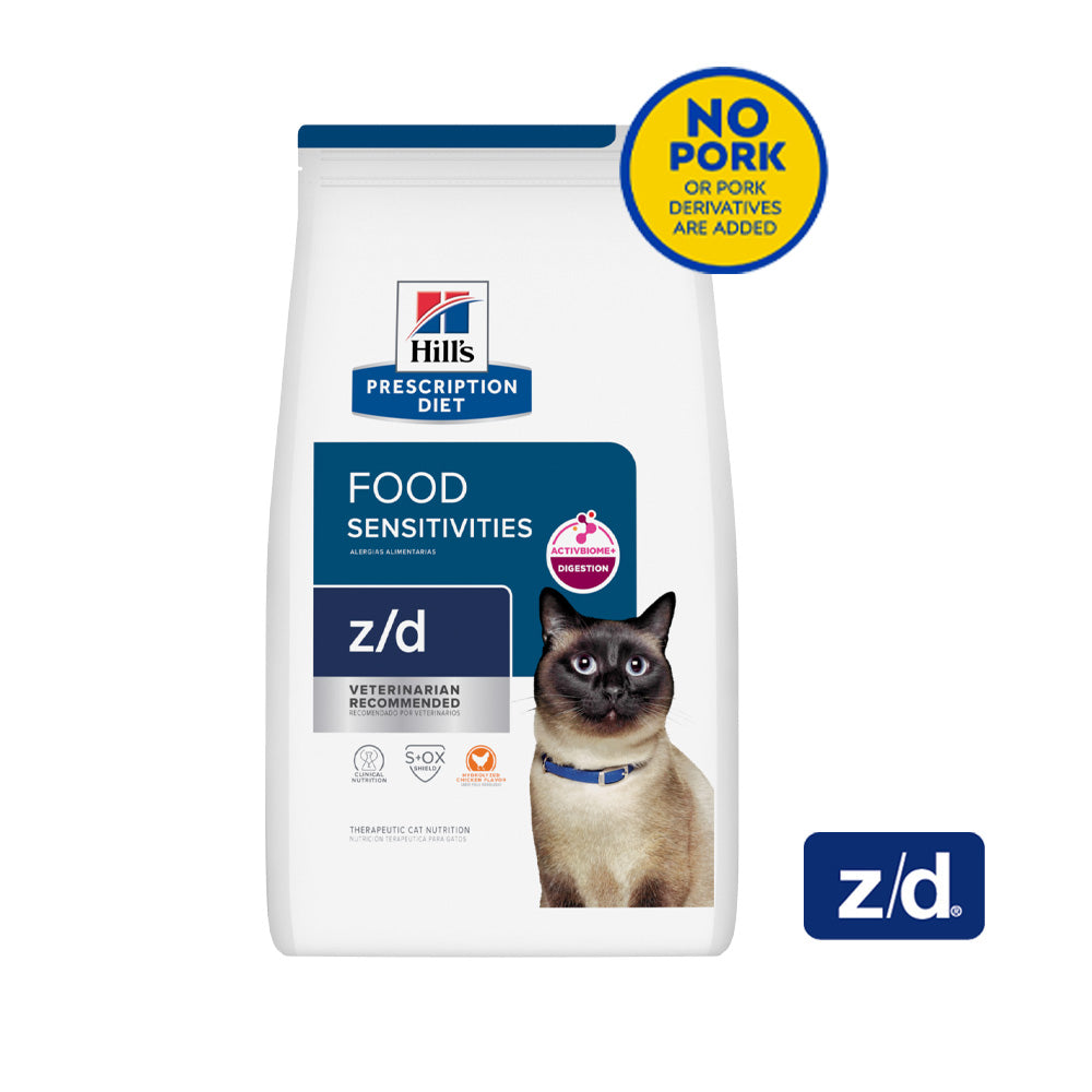 Hill's Prescription Diet z/d Skin/Food Sensitivities Cat Food 4lbs