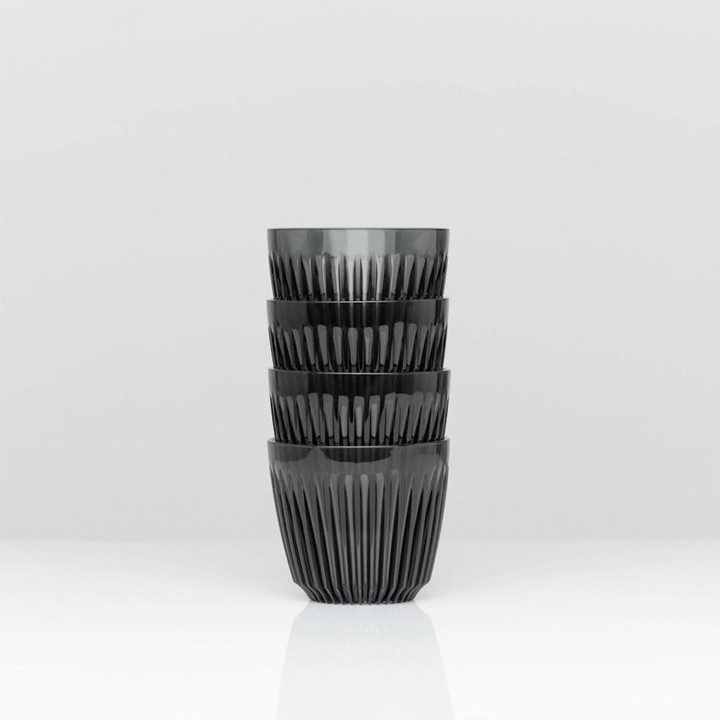 Huskee Renew 6oz Pack of 4 Coffee Cups [Smoke]