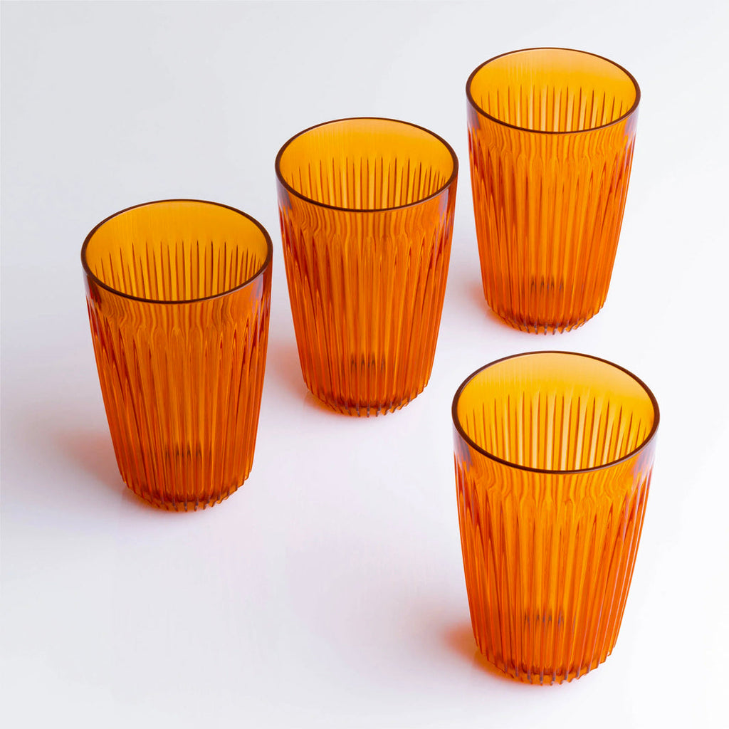 Huskee Renew 12oz Pack of 4 Coffee Cups [Amber]