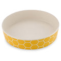 Beco Low-Rim Bamboo Bowl, Honeycomb
