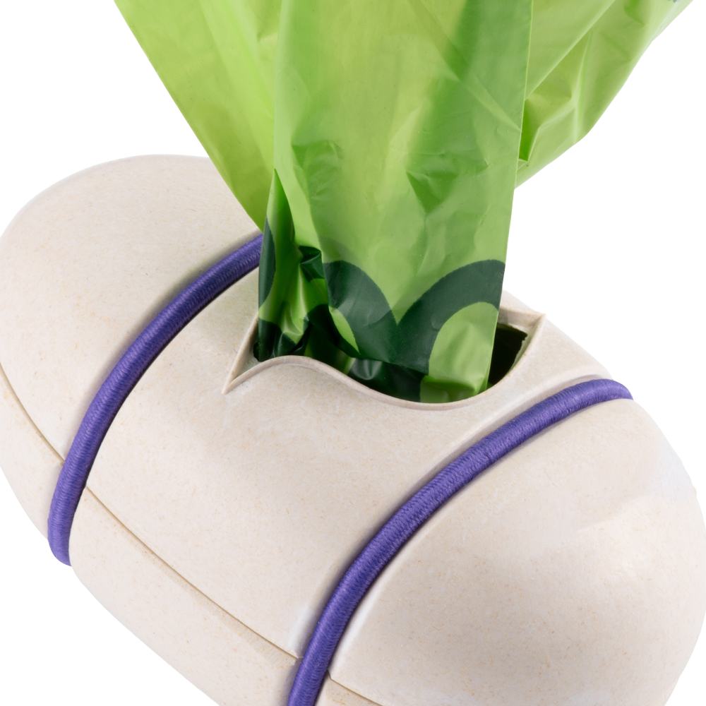 Beco Bamboo Poop Bag Dispenser - No Swaying, Firm Attachment
