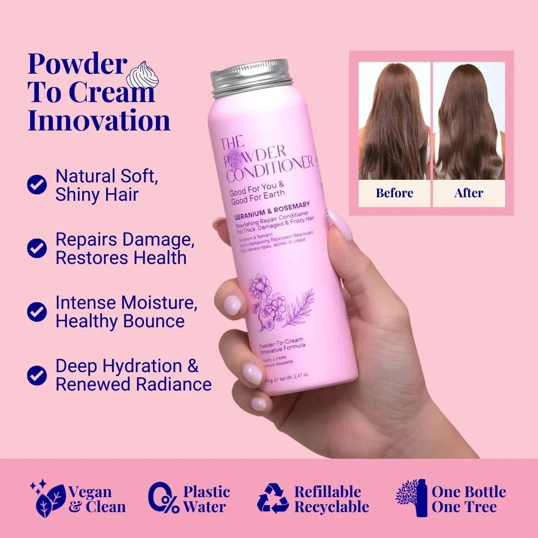 Nourishing Repair Conditioner For Thick, Damaged & Frizzy Hair Geranium & Rosemary 20g / 0.70 oz