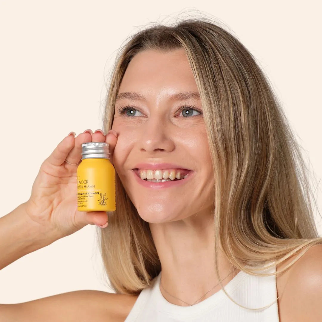 Energising Body Foam Wash For All Skin Types Lemongrass & Turmeric 20g / 0.70oz
