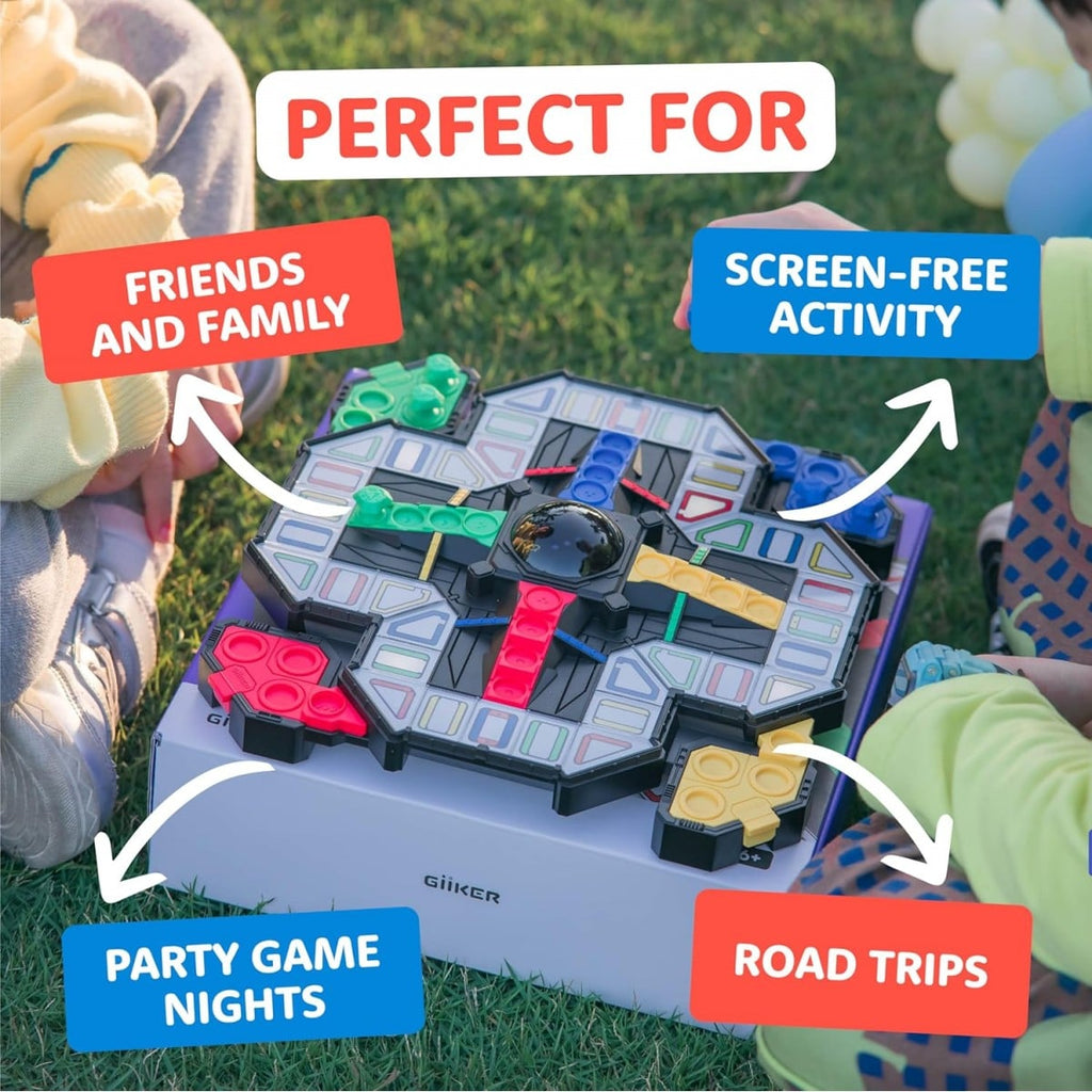 GiiKER Super Ludo - Space-Themed Electronic Ludo Board Game with Digital Dice
