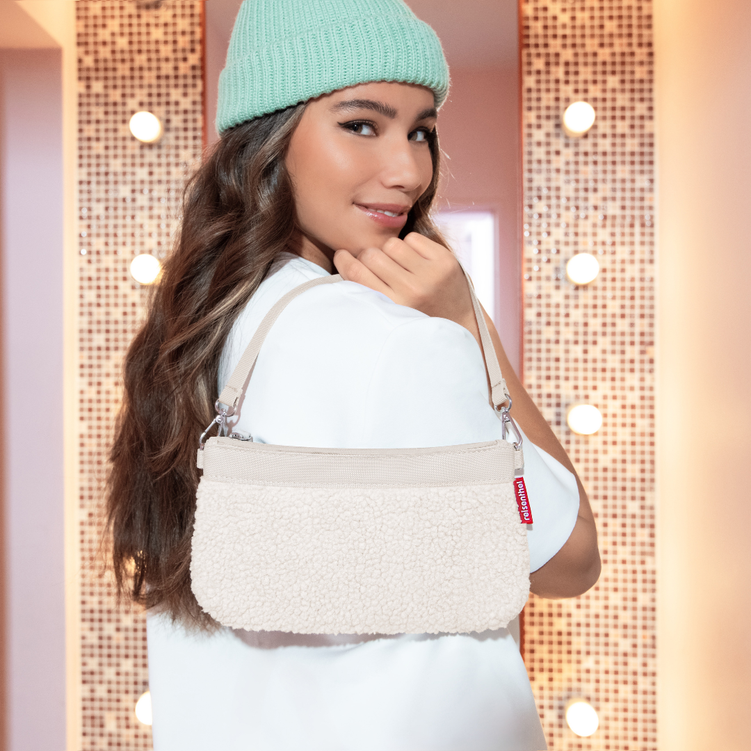mini pouch teddy sand
