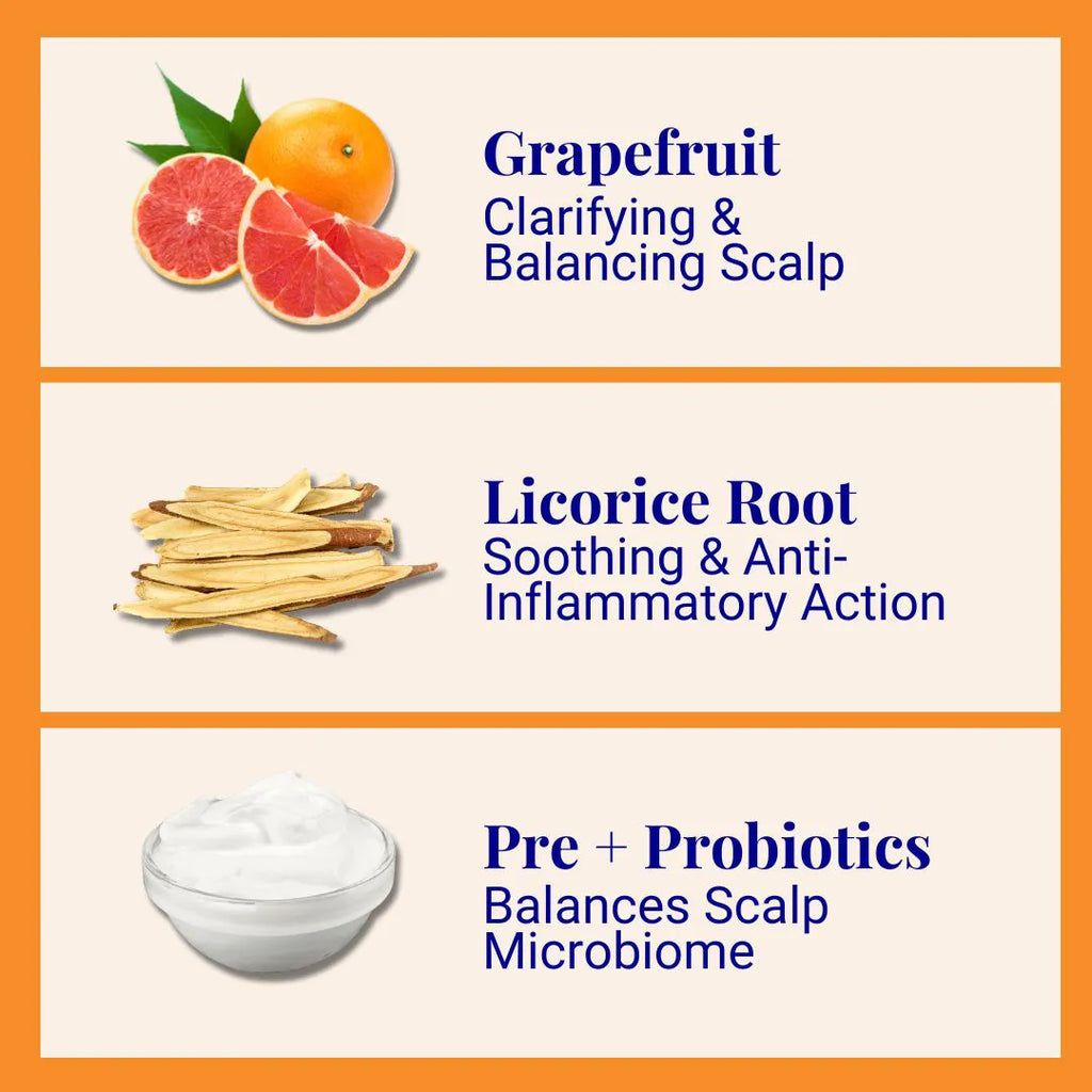Strengthening Shampoo For Normal & Sensitive Scalps Grapefruit & Probiotics 20g / 0.70oz