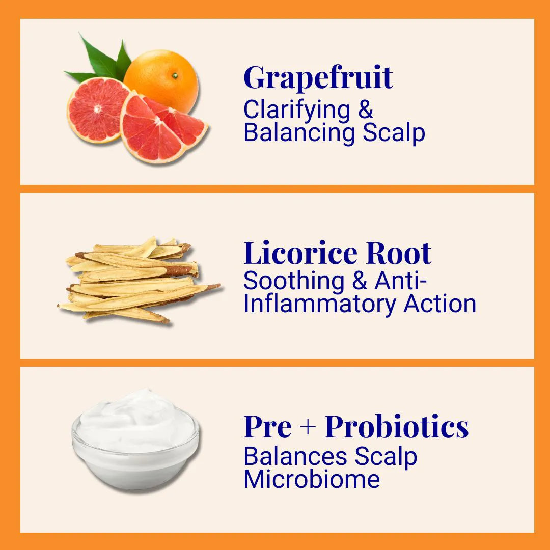 Strengthening Shampoo For Normal & Sensitive Scalps Grapefruit & Probiotics 20g / 0.70oz