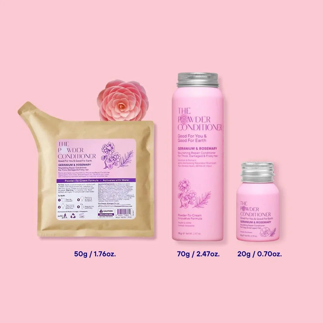 Nourishing Repair Conditioner For Thick, Damaged & Frizzy Hair Geranium & Rosemary 50g / 1.76 oz