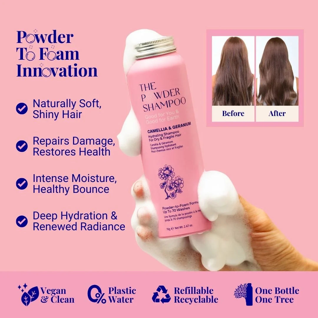 Hydrating Shampoo For Dry & Fragile Hair Camellia & Geranium 50g/1.76oz