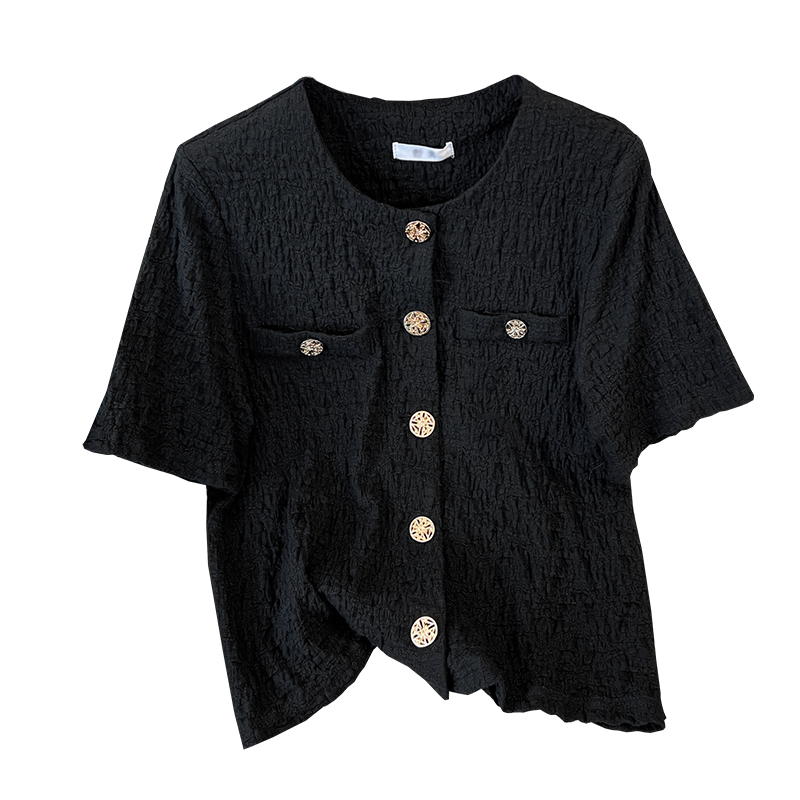 Plus Size Chanelesque Short Sleeve Top