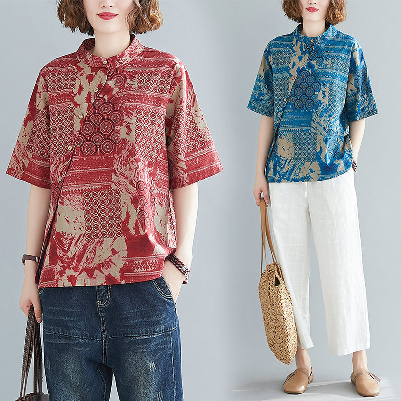 Plus Size Cheongsam Blouse